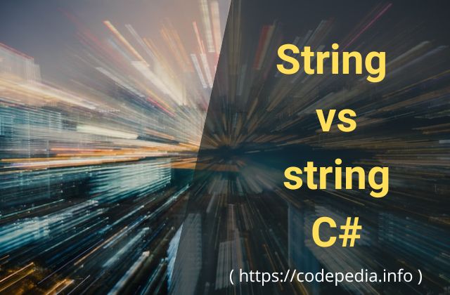 What is the difference between String (capital S) and string in C#?